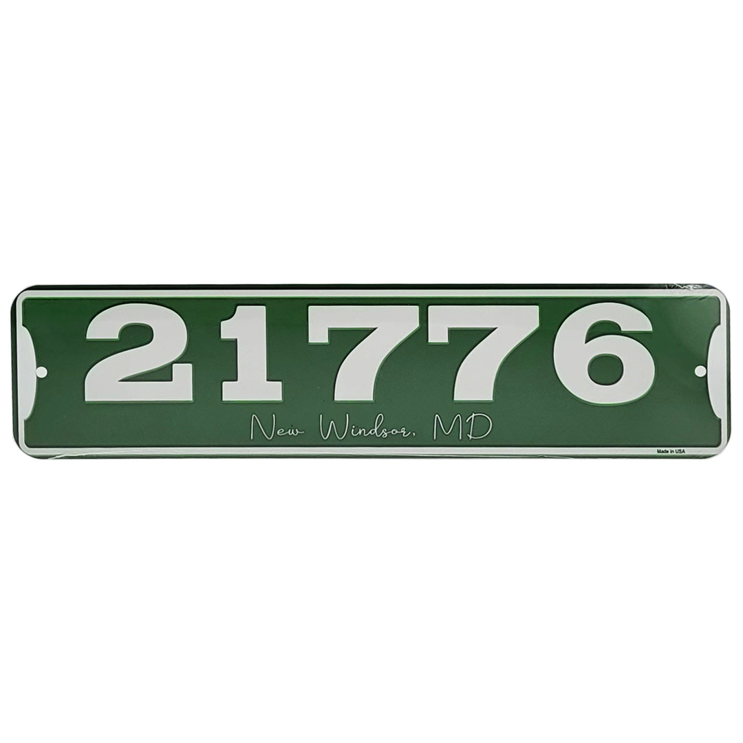 Zip Code &amp; Town Aluminum Signs - 21776 New Windsor, MD