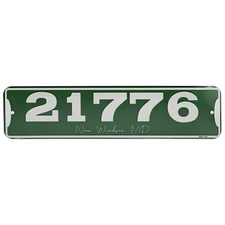 Zip Code &amp; Town Aluminum Signs - 21776 New Windsor, MD