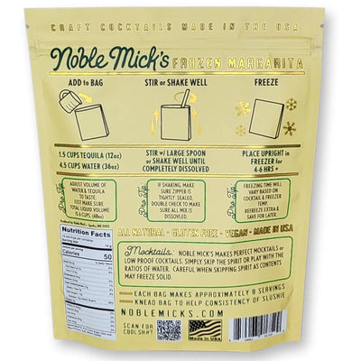 Noble Mick's Margarita Frozen Cocktail Mix