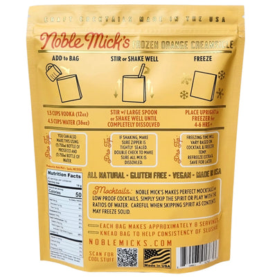 Noble Mick's Orange Creamsicle Frozen Cocktail Mix