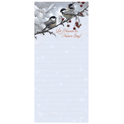Magnetic Notepad - Chickadees Heaven Nature Sing