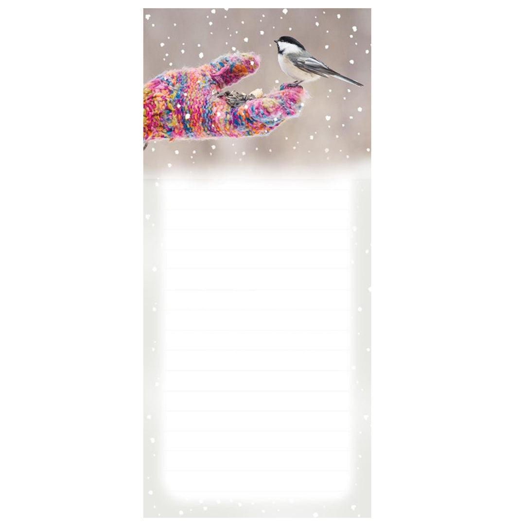 Magnetic Notepad - Chickadee Mitten