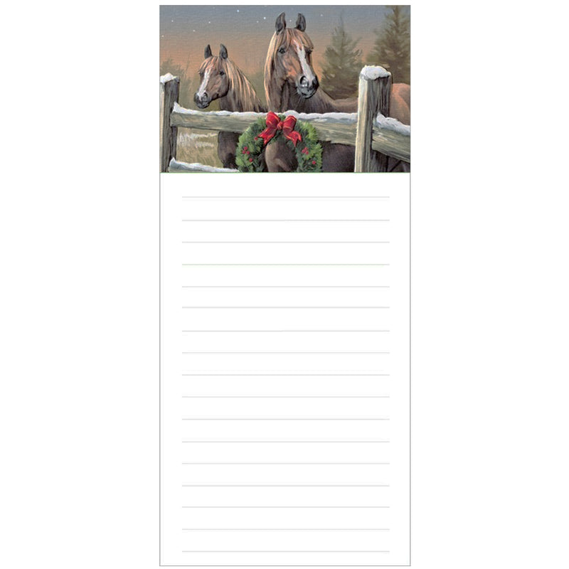 Magnetic Notepad - Horses In The Meadow