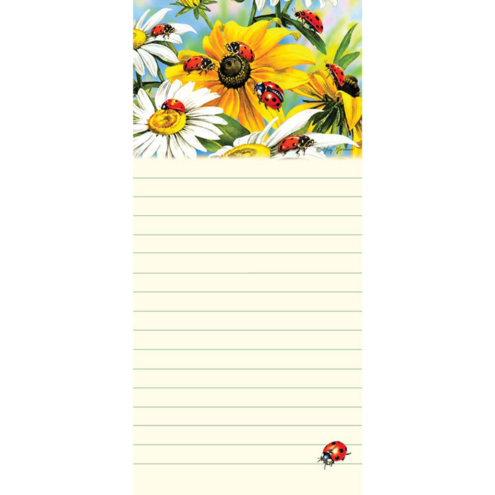 Magnetic Notepad - Ladybugs &amp; Black Eyed Susan