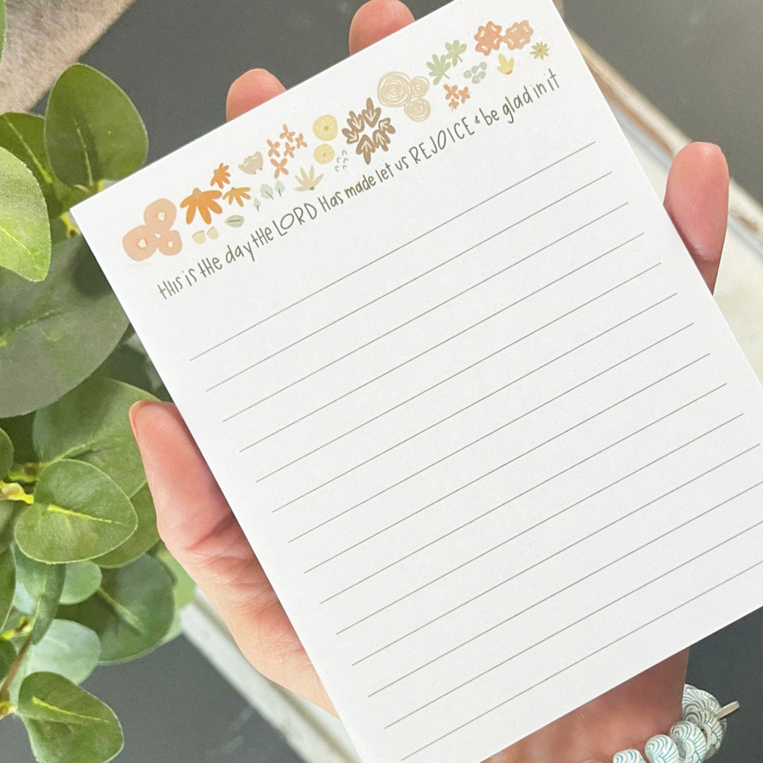 This is the day the LORD has made let us REJOICE &amp; be glad in it. Notepad Scene.