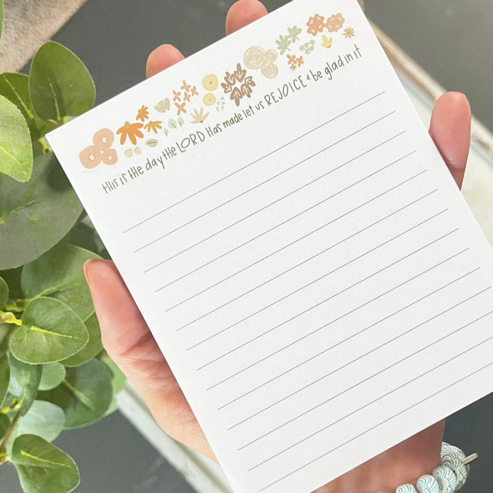 This is the day the LORD has made let us REJOICE &amp; be glad in it. Notepad Scene.
