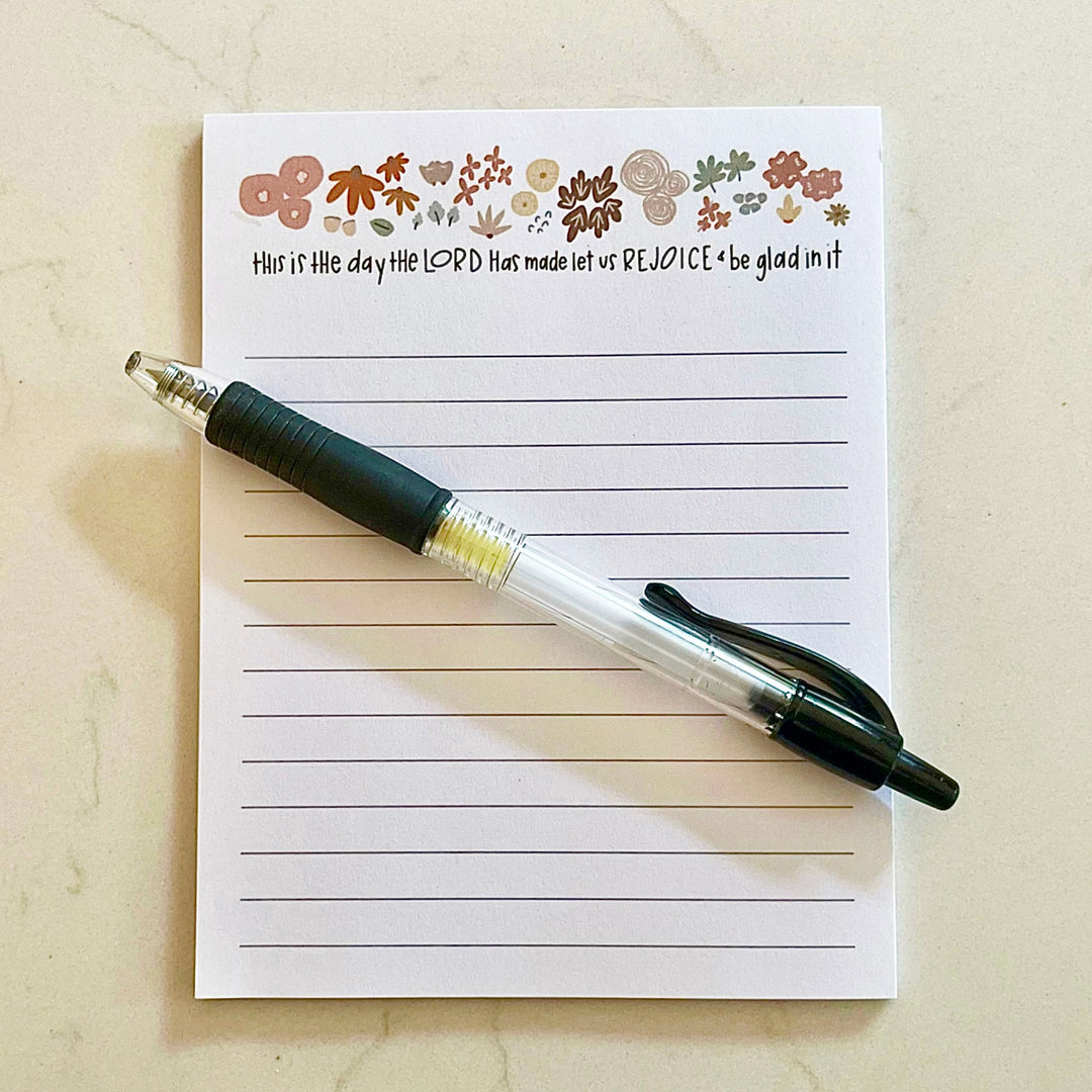 This is the day the LORD has made let us REJOICE &amp; be glad in it. Notepad Scene.