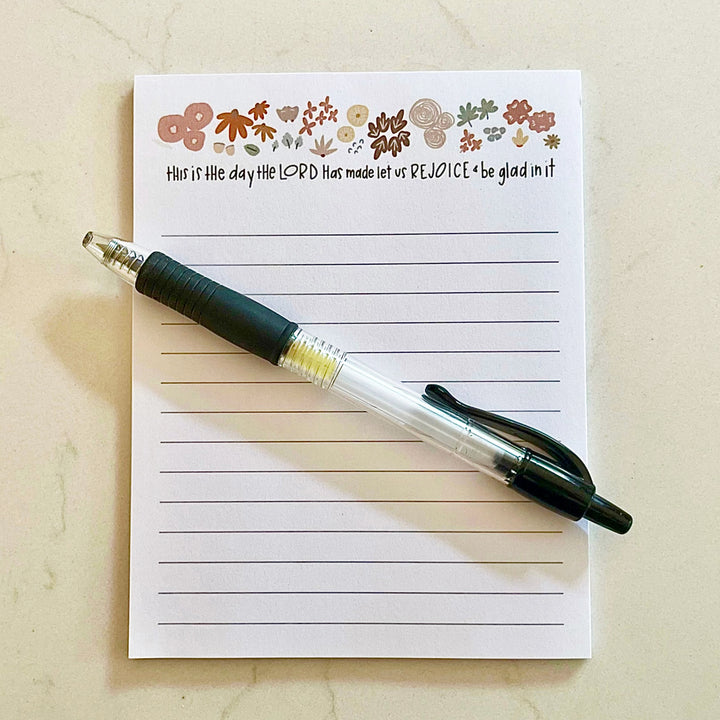 This is the day the LORD has made let us REJOICE &amp; be glad in it. Notepad Scene.