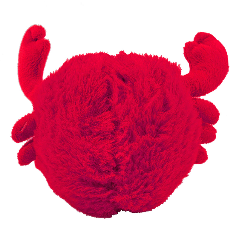 nugget crab red plush toy back view