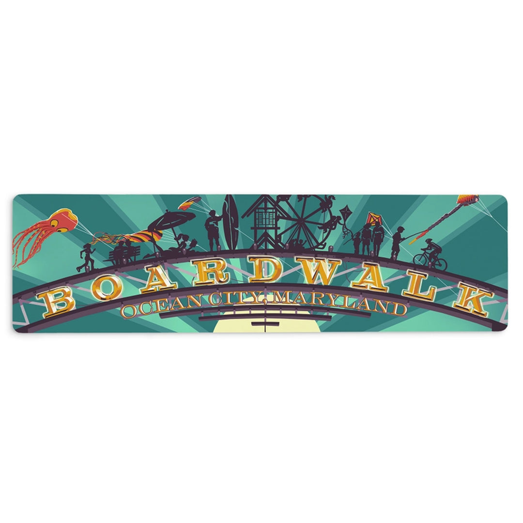 Ocean City Maryland Boardwalk Arch Metal Bookmark.