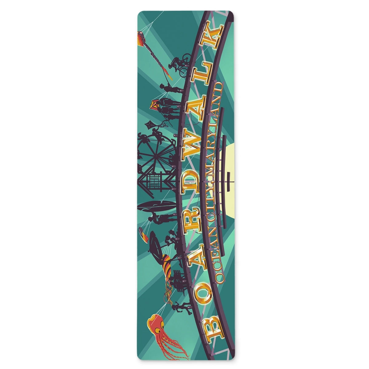 Ocean City Maryland Boardwalk Arch Metal Bookmark.