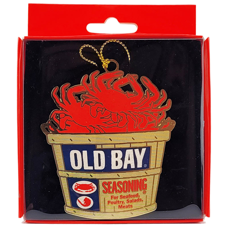 old bay seasoning bushel of crabs ornament boxed