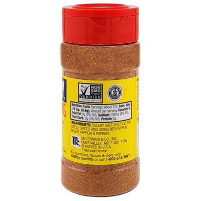 Old Bay Seasoning 2.62oz. Shaker Bottle Nutrition