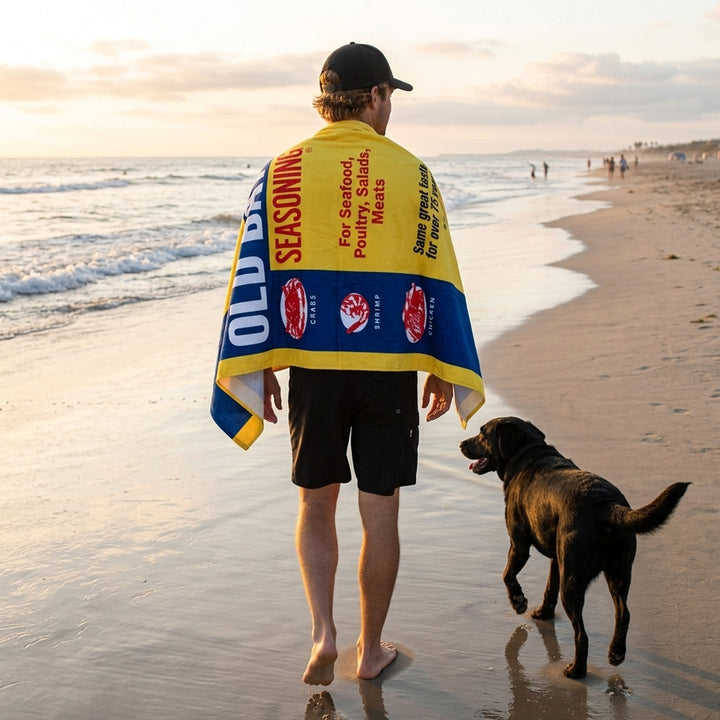 Old Bay Seasoning Beach Towel
