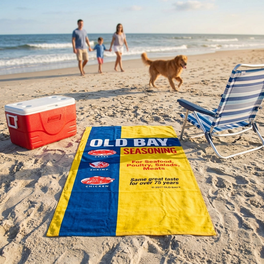 Old Bay Seasoning Beach Towel