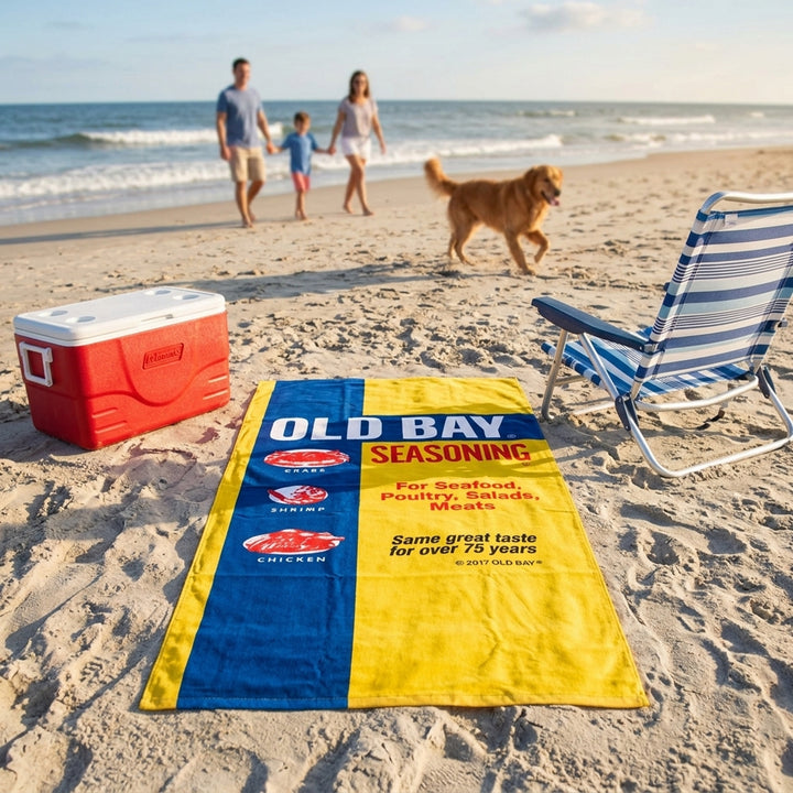 Old Bay Seasoning Beach Towel