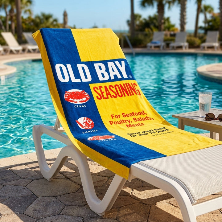 Old Bay Seasoning Beach Towel