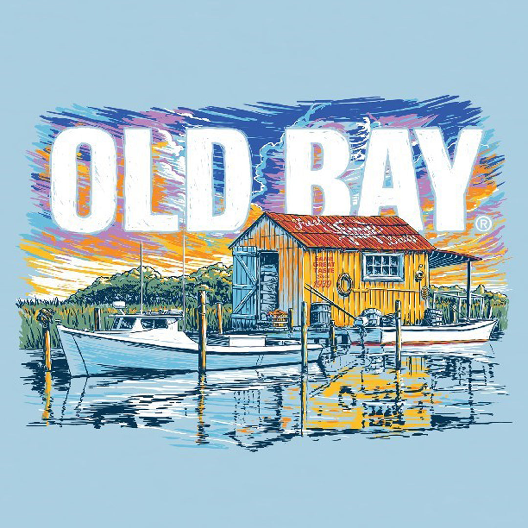 Old Bay Seasoning Crab Shack Long Sleeve T-Shirt Design