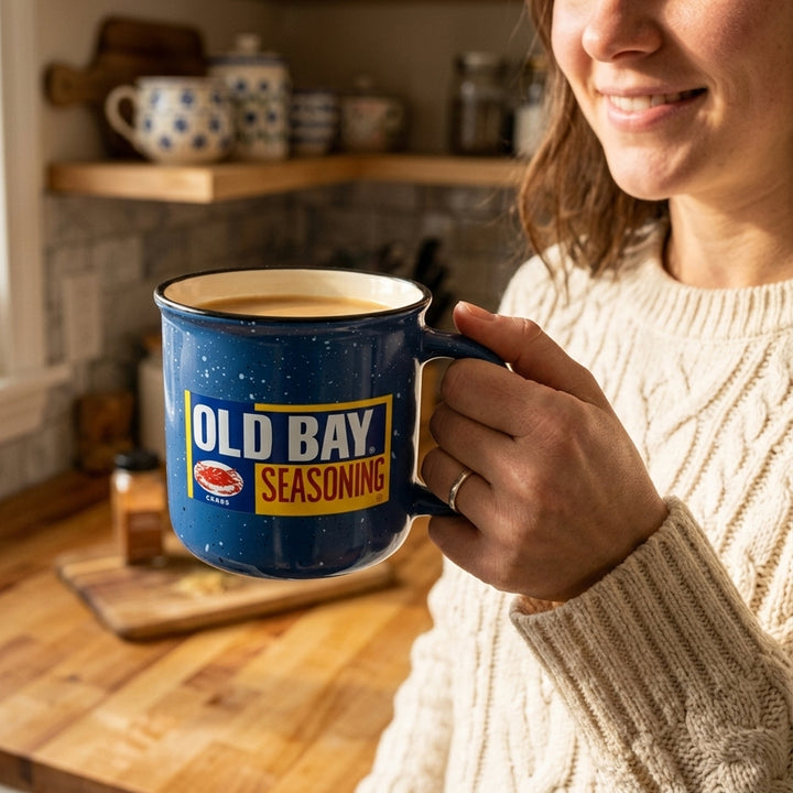Old Bay Seasoning Soup Mug Scene