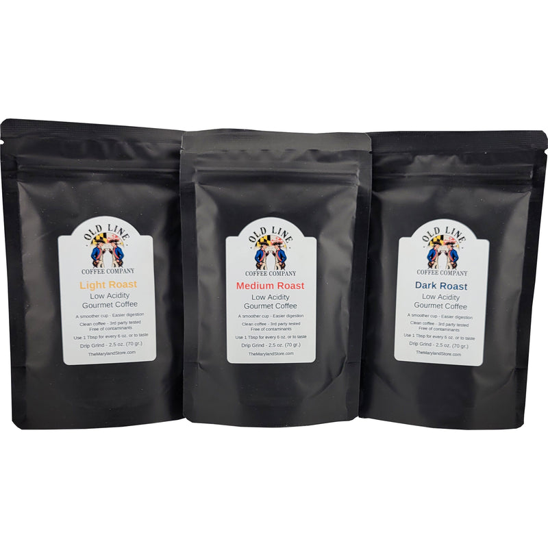 Old Line Coffee 2.5 oz Bags - Three Different Roasts