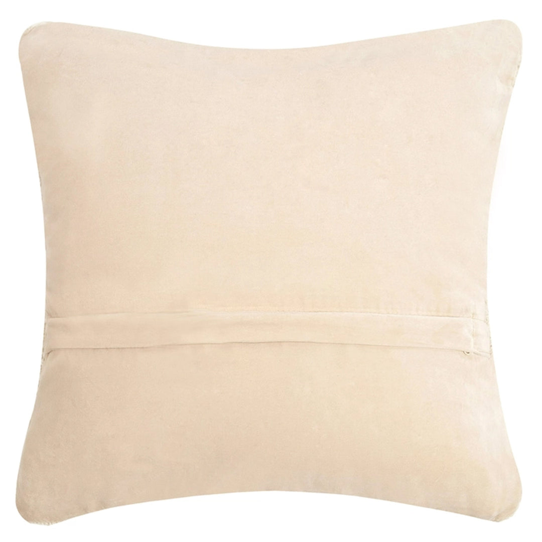 Oriole Black Eyed Susan Hooked Wool Pillow (back)