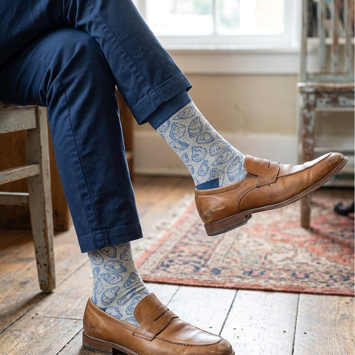 Oyster Half Shell Crew Socks