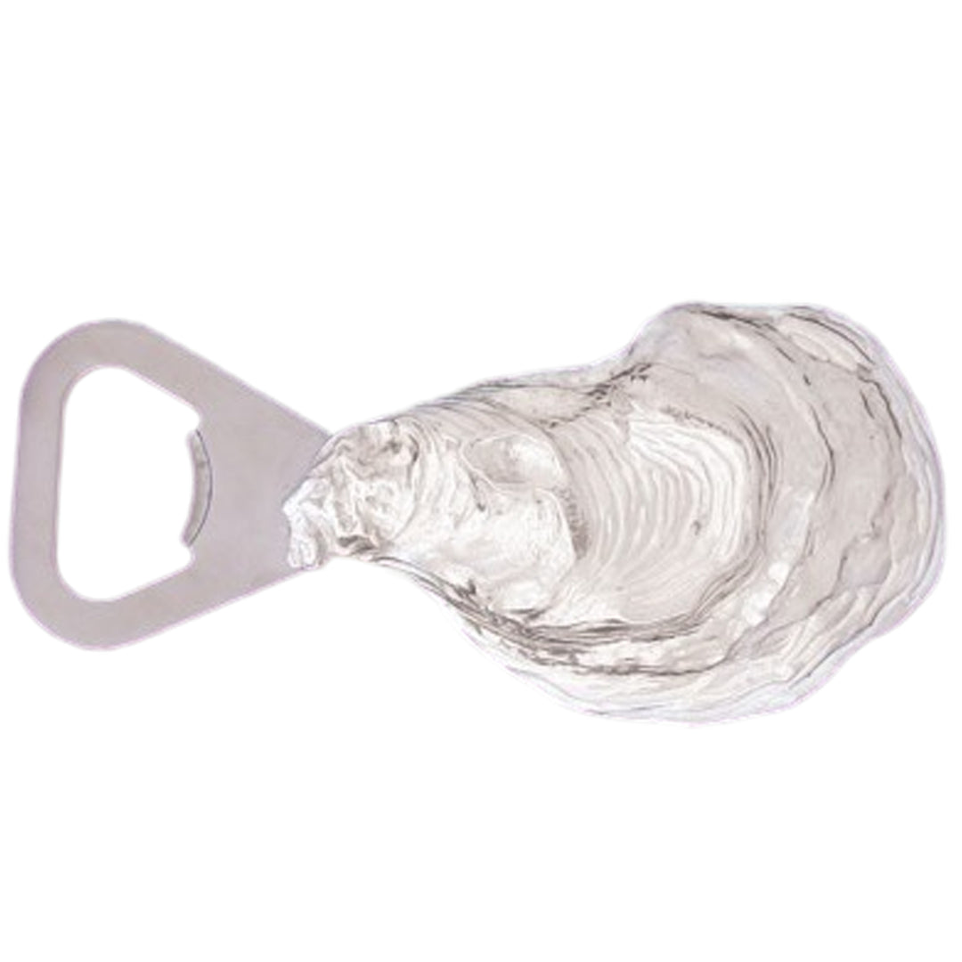 Oyster Shell Bottle Opener Pewter
