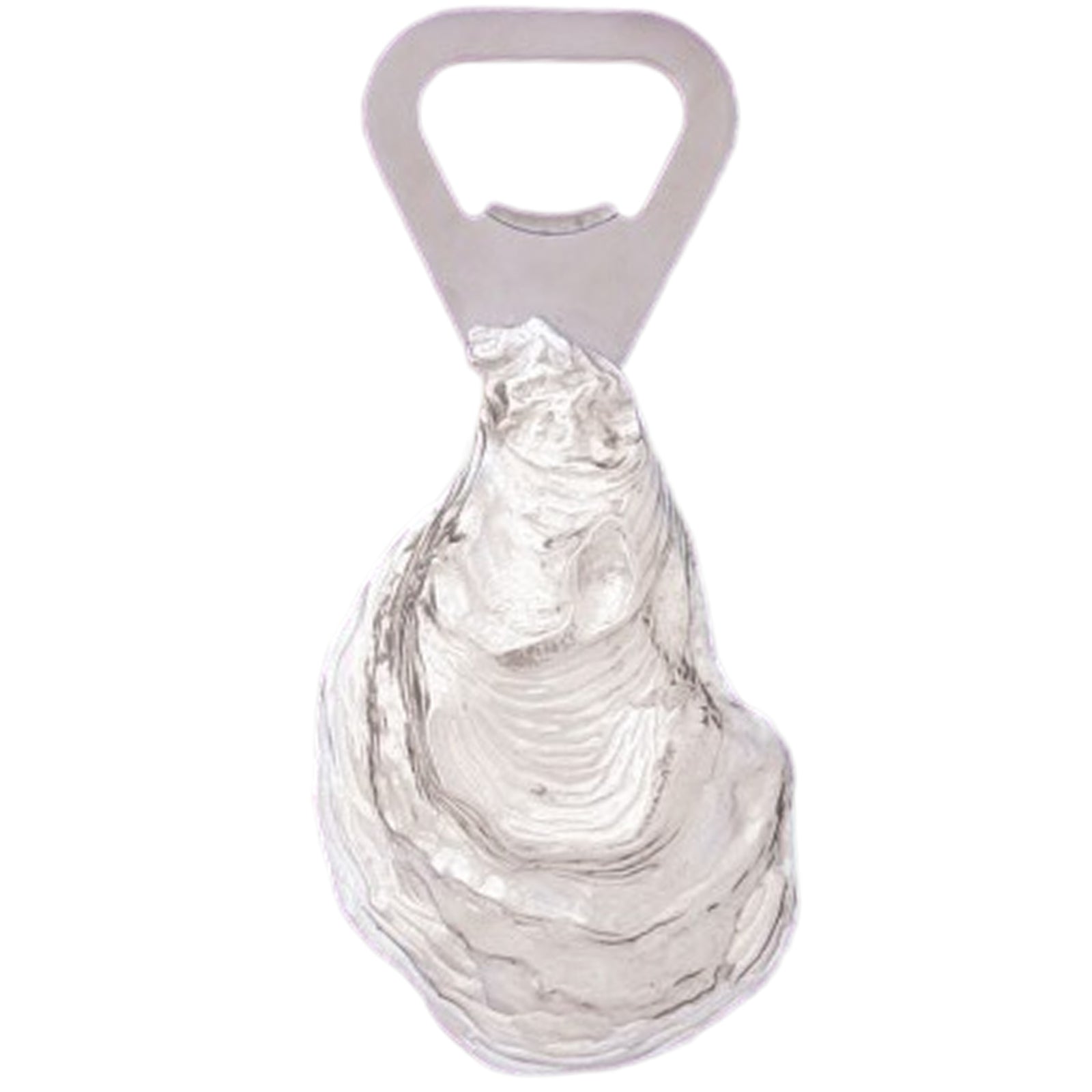 Oyster Shell Bottle Opener Pewter