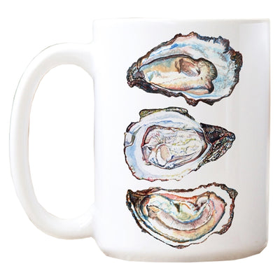 Oyster Shells Watercolor Art Coffee Mug