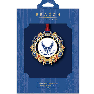 United States Air Force Patriotic Brass Ornament