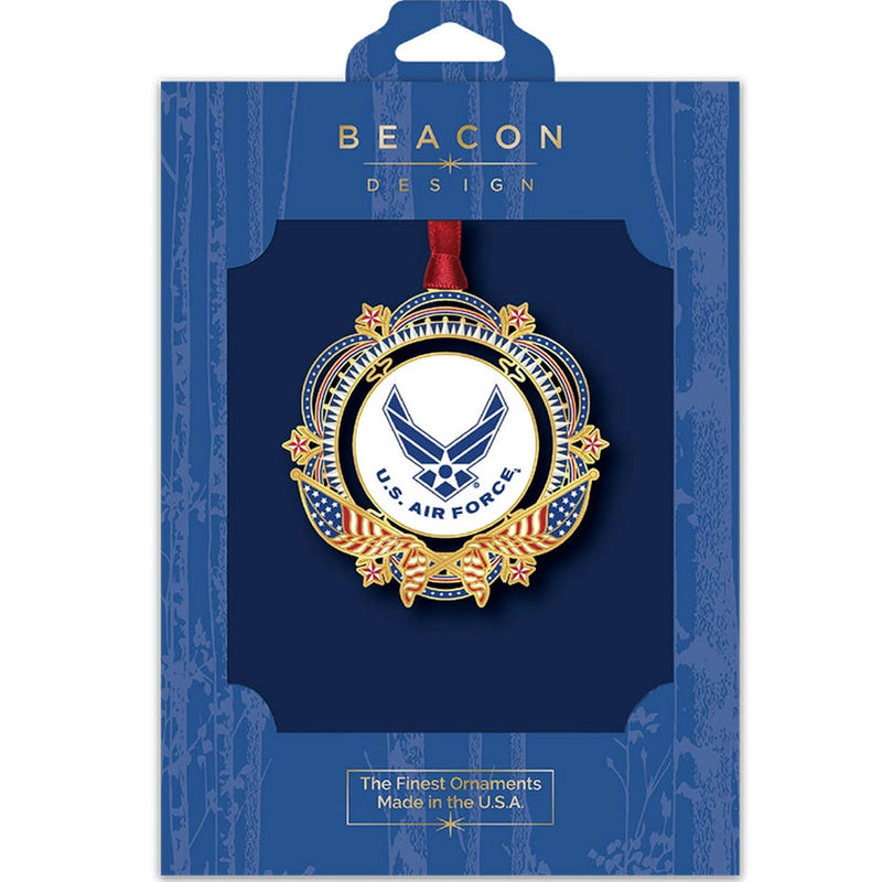 United States Air Force Patriotic Brass Ornament