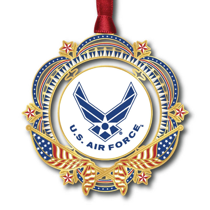 United States Air Force Patriotic Brass Ornament