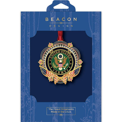 United States Army Patriotic Brass Ornament