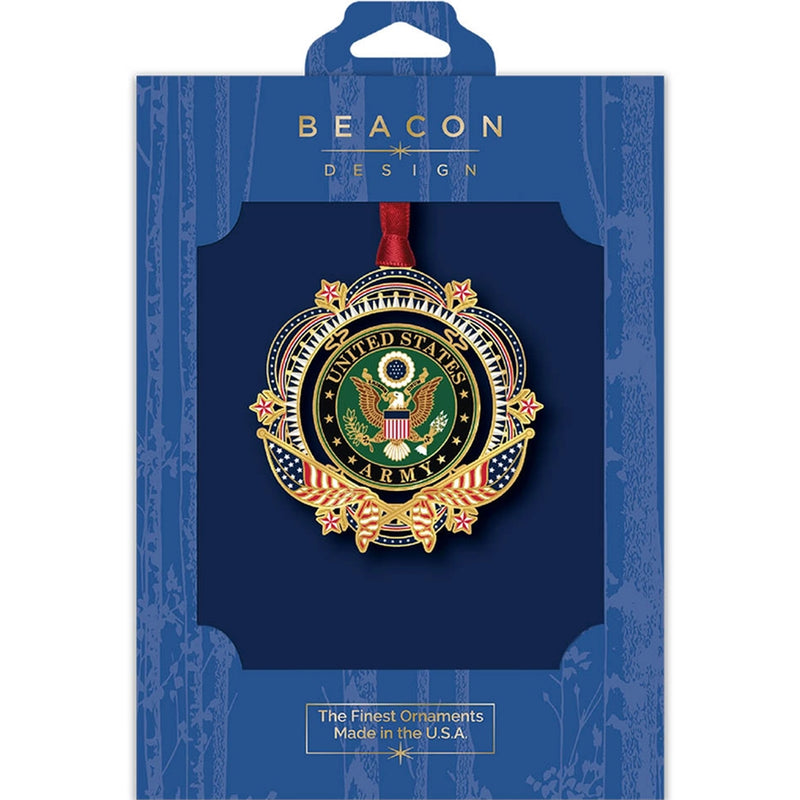United States Army Patriotic Brass Ornament