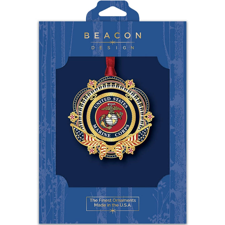United States Marine Corps Patriotic Brass Ornament