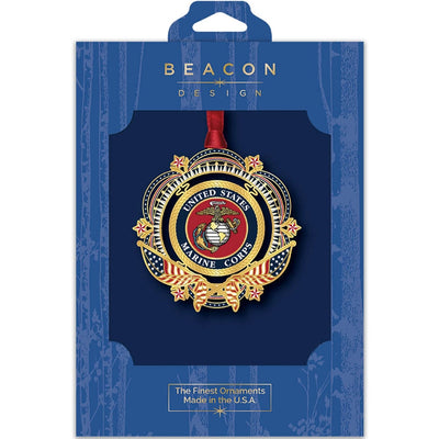 United States Marine Corps Patriotic Brass Ornament