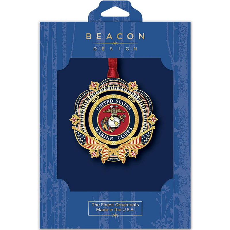 United States Marine Corps Patriotic Brass Ornament