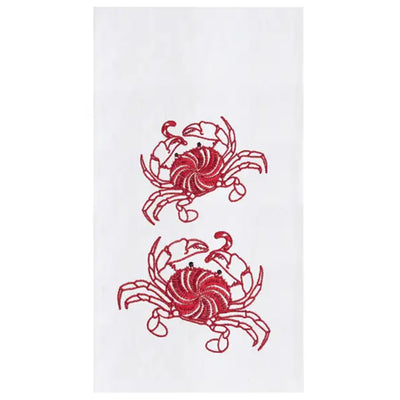 Peppermint Crabs Christmas Holiday Kitchen Towel