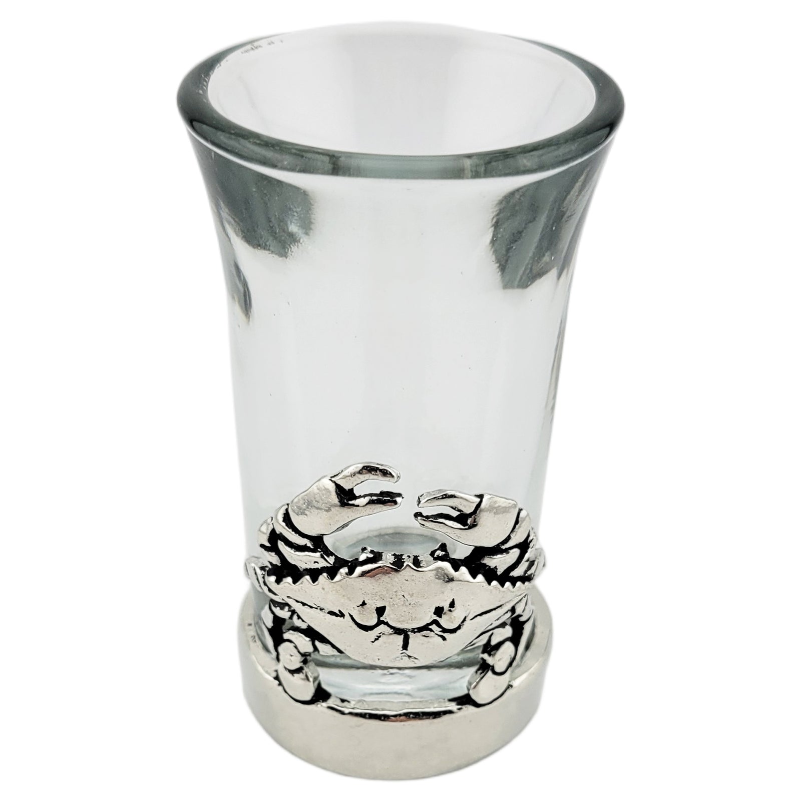 Crab Shot Glass Shooter Pewter