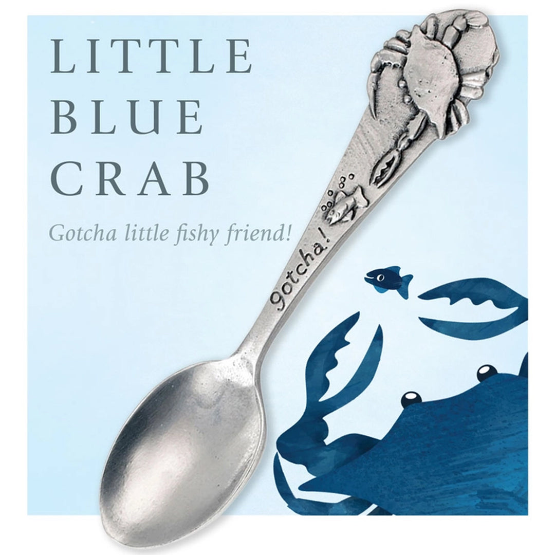 Pewter Crab "Gotcha" Baby Spoon