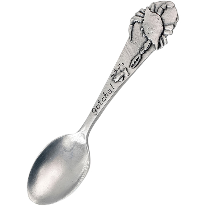 Pewter Crab "Gotcha" Baby Spoon