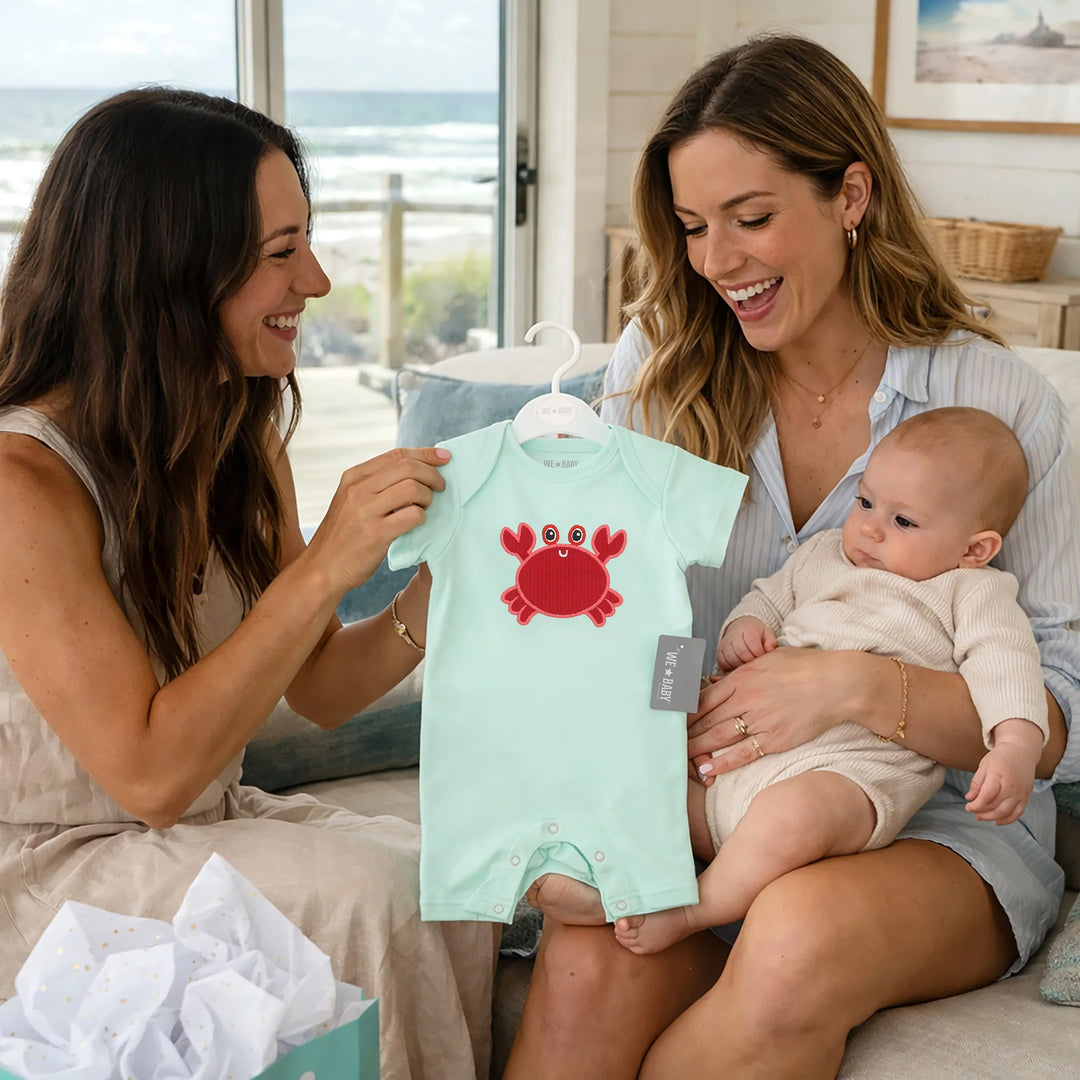 Pinch Perfect Crab Infant Baby Romper