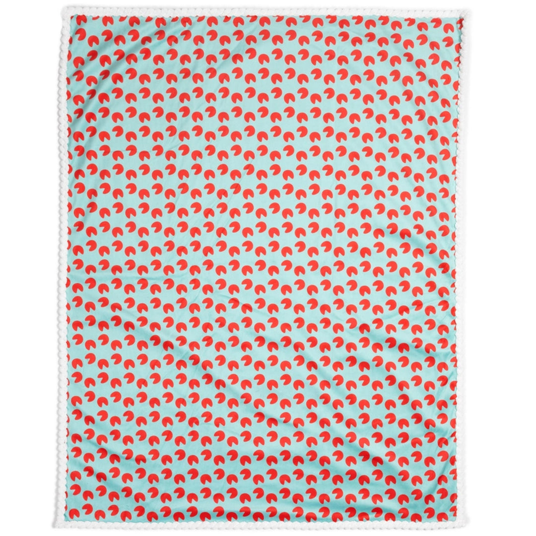 Pinch Perfect Crab Ribbed Plush Baby Blanket (back)
