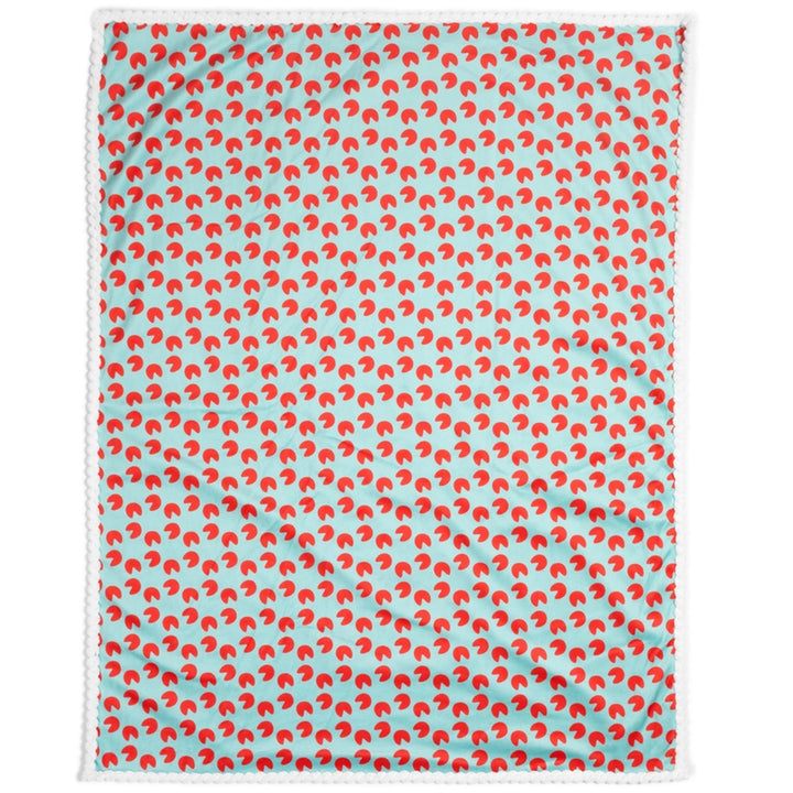 Pinch Perfect Crab Ribbed Plush Baby Blanket (back)