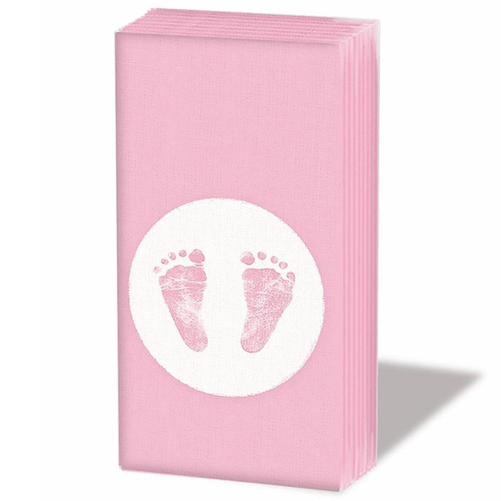 Pocket Tissue Pack - Baby Steps Pink Girl