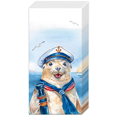 Pocket Tissue Pack - Captain Charlie The Seal