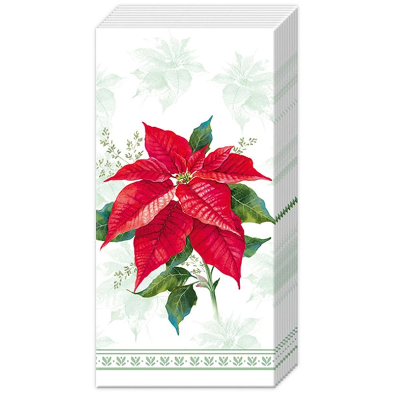 Pocket Tissue Pack - Christmas Poinsettia