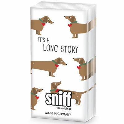 Pocket Tissue Pack - Dachshund It's A Long Story