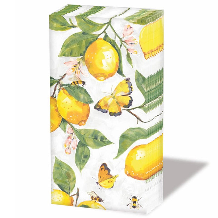 Pocket Tissue Pack - Lemons Bees Butterflies