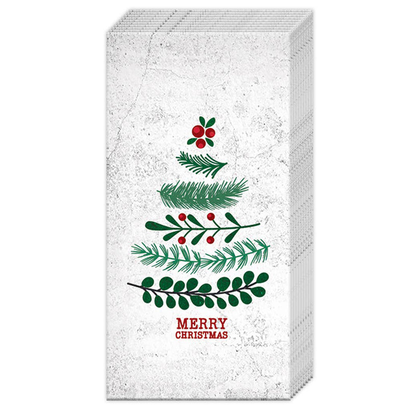 Pocket Tissue Pack - Christmas Tree Greens